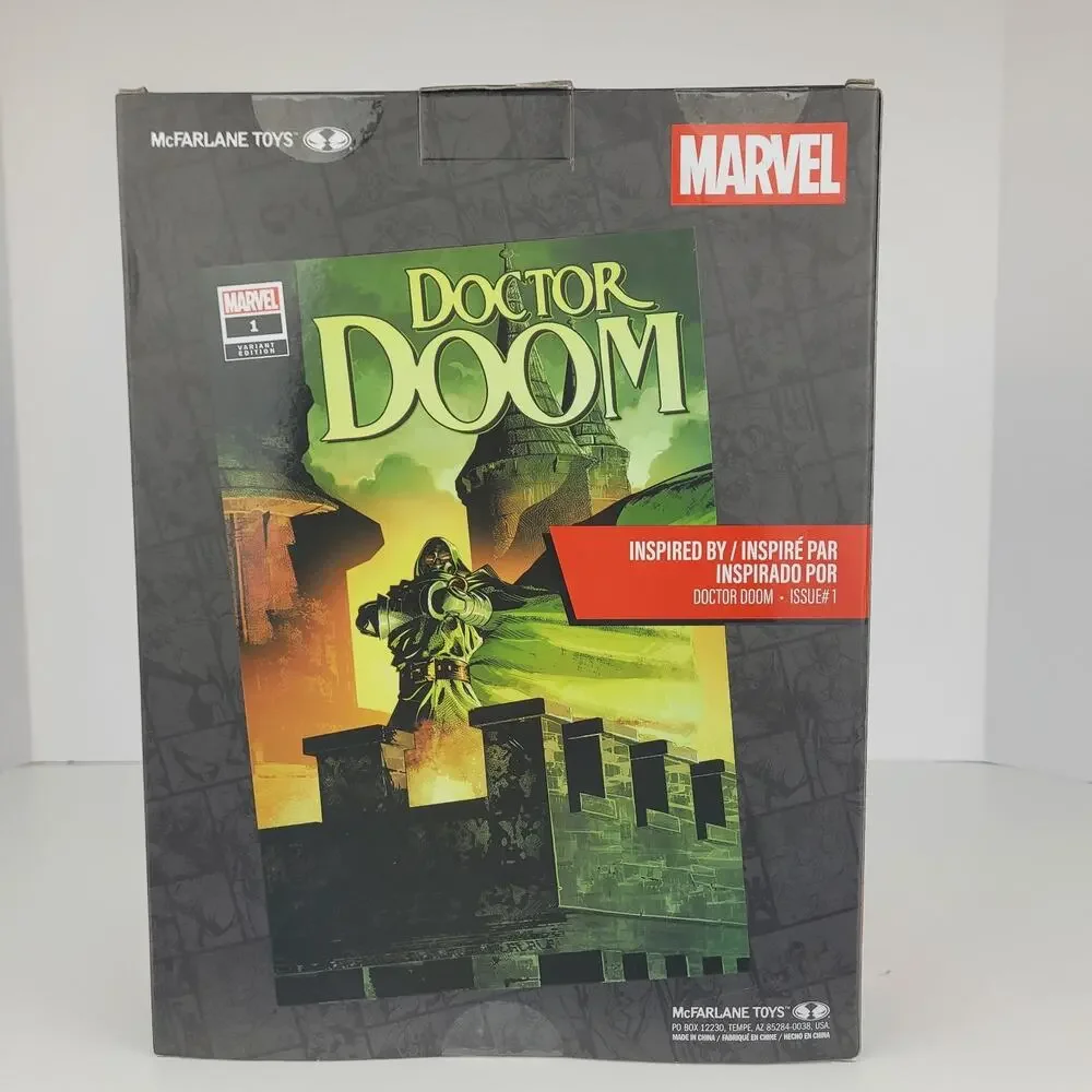 2026 McFarlane Gold Label Collection Doctor Doom With Comic Book Issue #1
